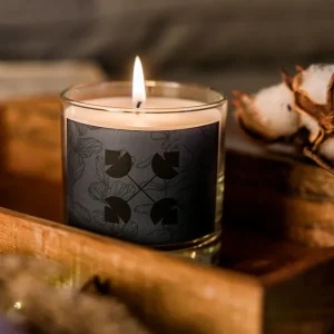 Custom Glass Jar Soy Wax Candle – Clean & Cozy